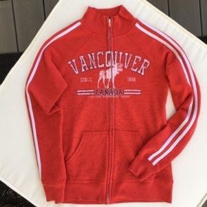 "Vancouver, Canada" Red Hot Zip Sweatshirt
